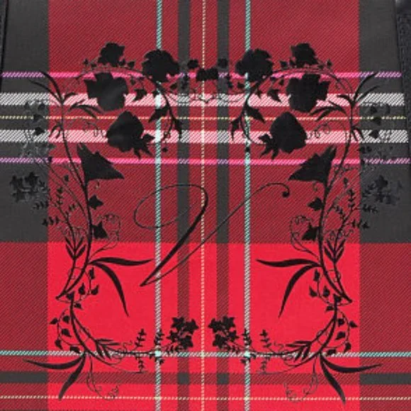 VS Plaid Tote Brand New! Red & Black Perfect Christmas Present! Gift NWT - Picture 5 of 16